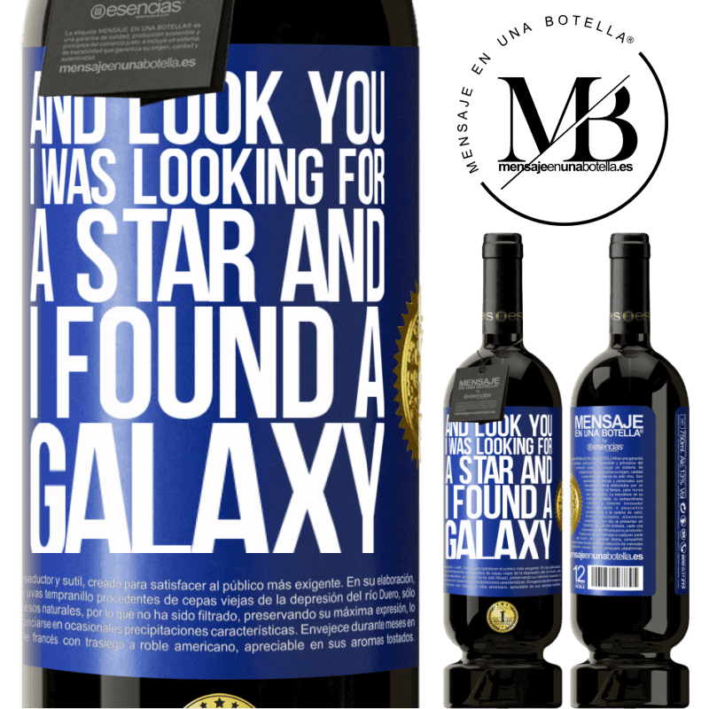 29,95 € Free Shipping | Red Wine Premium Edition MBS® Reserva And look you, I was looking for a star and I found a galaxy Blue Label. Customizable label Reserva 12 Months Harvest 2014 Tempranillo
