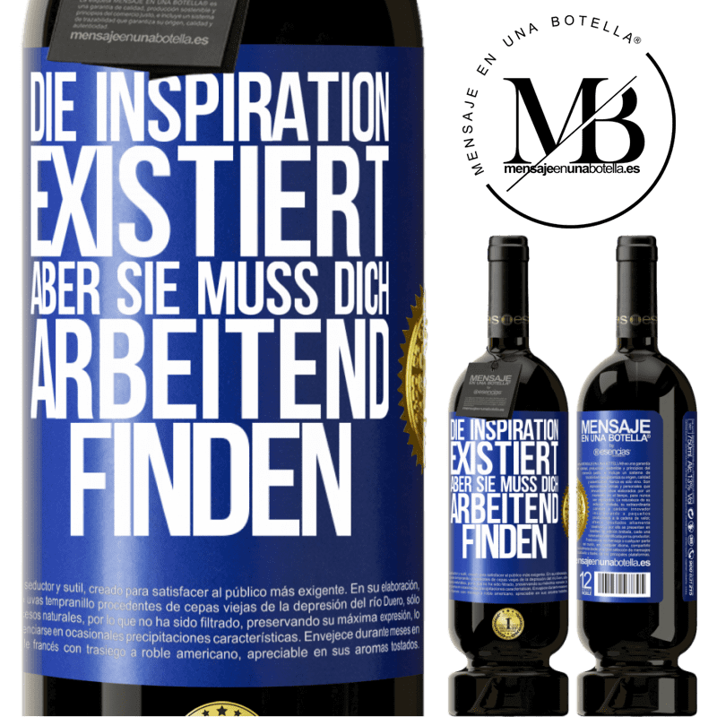 49,95 € Kostenloser Versand | Rotwein Premium Ausgabe MBS® Reserve Die Inspiration existiert, aber sie muss dich arbeitend finden Blaue Markierung. Anpassbares Etikett Reserve 12 Monate Ernte 2016 Tempranillo