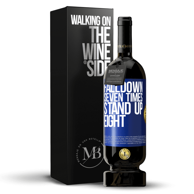 49,95 € Free Shipping | Red Wine Premium Edition MBS® Reserve Falldown seven times. Stand up eight Blue Label. Customizable label Reserve 12 Months Harvest 2014 Tempranillo