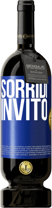 49,95 € Spedizione Gratuita | Vino rosso Edizione Premium MBS® Riserva Sorridi, invito Etichetta Blu. Etichetta personalizzabile Riserva 12 Mesi Raccogliere 2016 Tempranillo