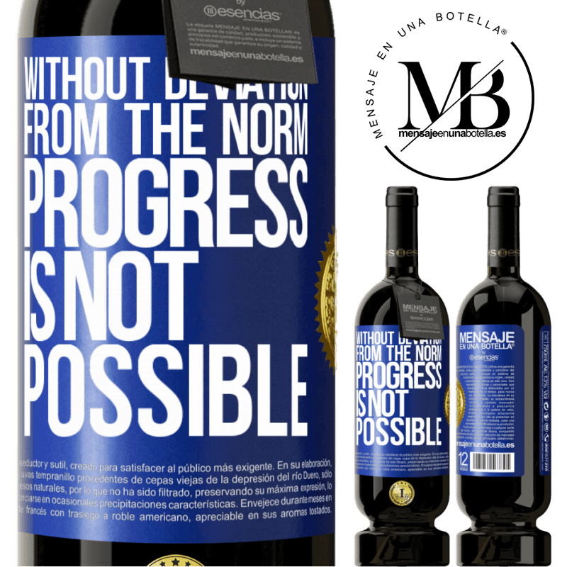 29,95 € Free Shipping | Red Wine Premium Edition MBS® Reserva Without deviation from the norm, progress is not possible Blue Label. Customizable label Reserva 12 Months Harvest 2014 Tempranillo