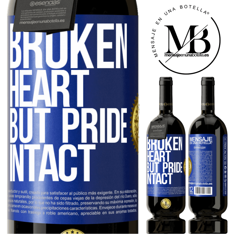 29,95 € Free Shipping | Red Wine Premium Edition MBS® Reserva The broken heart But pride intact Blue Label. Customizable label Reserva 12 Months Harvest 2014 Tempranillo