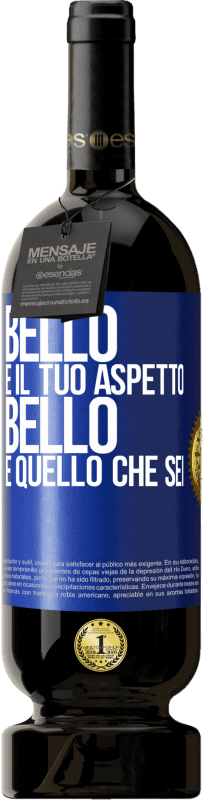 49,95 € Spedizione Gratuita | Vino rosso Edizione Premium MBS® Riserva Bello è il tuo aspetto, bello è quello che sei Etichetta Blu. Etichetta personalizzabile Riserva 12 Mesi Raccogliere 2016 Tempranillo