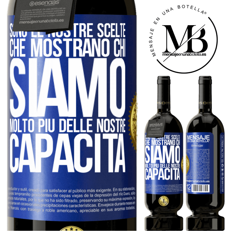 49,95 € Spedizione Gratuita | Vino rosso Edizione Premium MBS® Riserva Sono le nostre scelte che mostrano chi siamo, molto più delle nostre capacità Etichetta Blu. Etichetta personalizzabile Riserva 12 Mesi Raccogliere 2014 Tempranillo