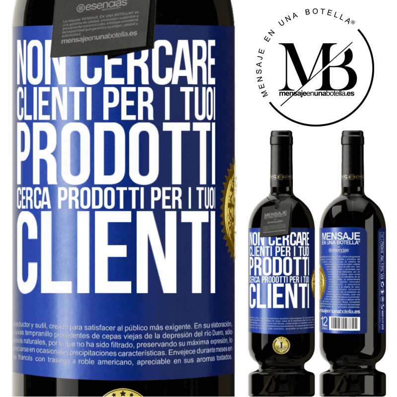 49,95 € Spedizione Gratuita | Vino rosso Edizione Premium MBS® Riserva Non cercare clienti per i tuoi prodotti, cerca prodotti per i tuoi clienti Etichetta Blu. Etichetta personalizzabile Riserva 12 Mesi Raccogliere 2015 Tempranillo