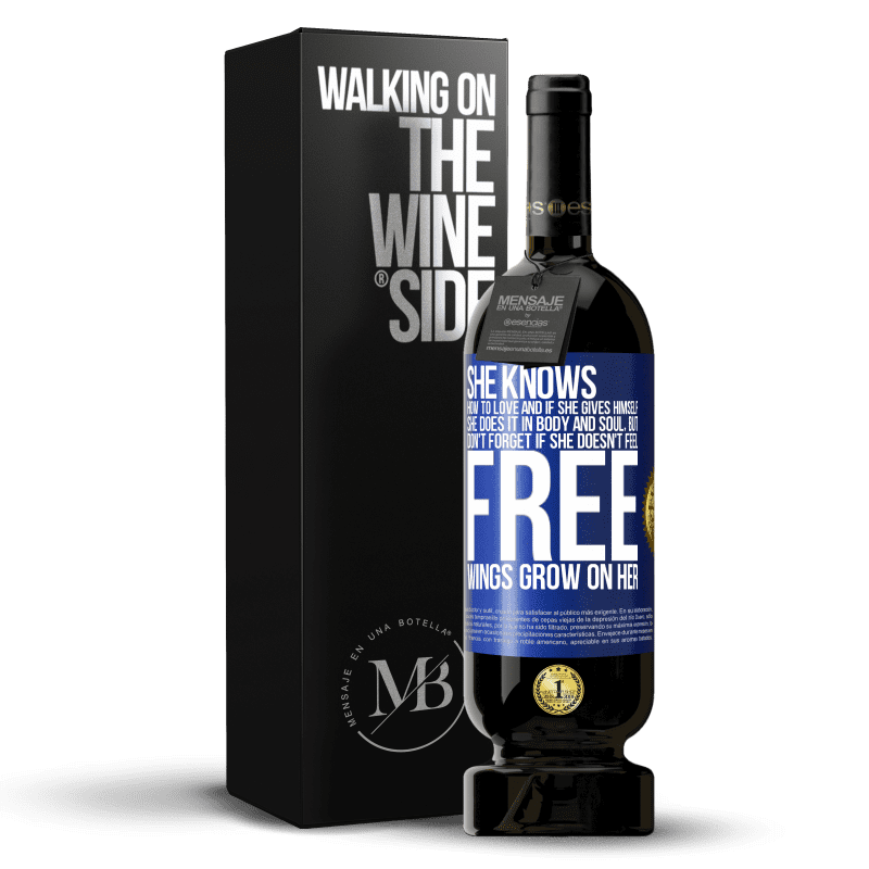 49,95 € Free Shipping | Red Wine Premium Edition MBS® Reserve He knows how to love, and if he gives himself, he does it in body and soul. But, don't forget, if you don't feel free, your Blue Label. Customizable label Reserve 12 Months Harvest 2014 Tempranillo