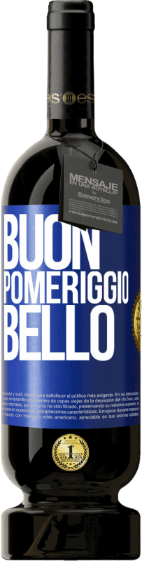 49,95 € | Vino rosso Edizione Premium MBS® Riserva Buon pomeriggio, bello Etichetta Blu. Etichetta personalizzabile Riserva 12 Mesi Raccogliere 2014 Tempranillo