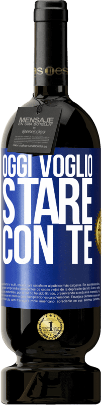 49,95 € Spedizione Gratuita | Vino rosso Edizione Premium MBS® Riserva Oggi voglio stare con te Etichetta Blu. Etichetta personalizzabile Riserva 12 Mesi Raccogliere 2016 Tempranillo