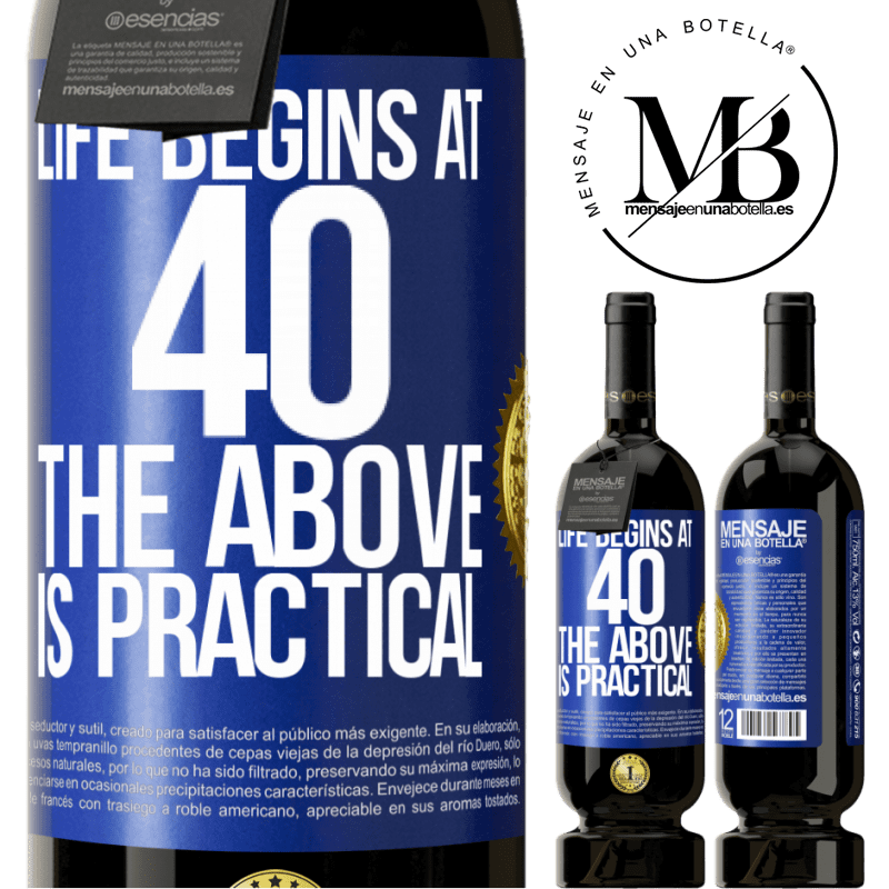 29,95 € Free Shipping | Red Wine Premium Edition MBS® Reserva Life begins at 40. The above is practical Blue Label. Customizable label Reserva 12 Months Harvest 2014 Tempranillo