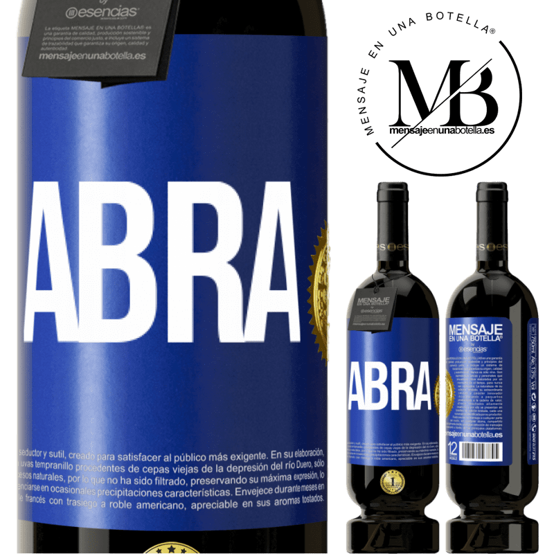 49,95 € Envio grátis | Vinho tinto Edição Premium MBS® Reserva Abra Etiqueta Azul. Etiqueta personalizável Reserva 12 Meses Colheita 2015 Tempranillo