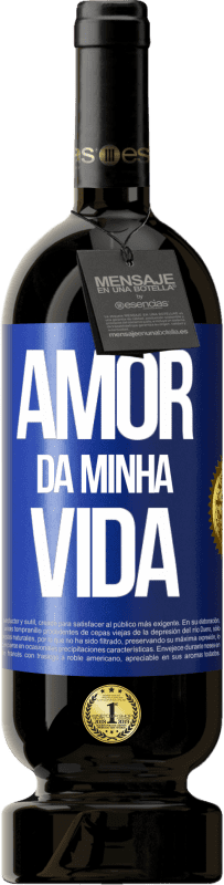 49,95 € Envio grátis | Vinho tinto Edição Premium MBS® Reserva Amor da minha vida Etiqueta Azul. Etiqueta personalizável Reserva 12 Meses Colheita 2016 Tempranillo