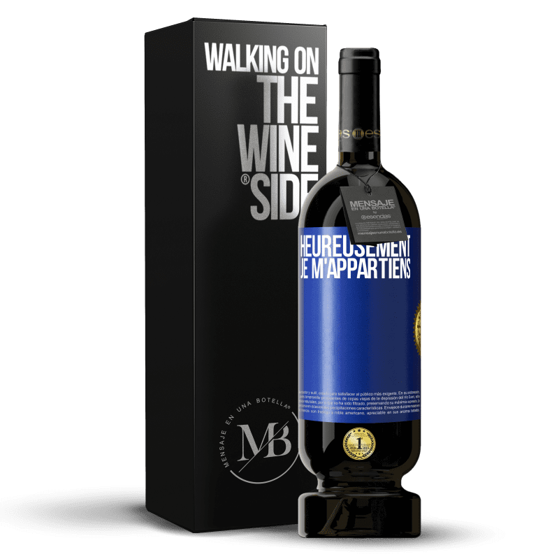 49,95 € Envoi gratuit | Vin rouge Édition Premium MBS® Réserve Heureusement, je m'appartiens Étiquette Bleue. Étiquette personnalisable Réserve 12 Mois Récolte 2014 Tempranillo