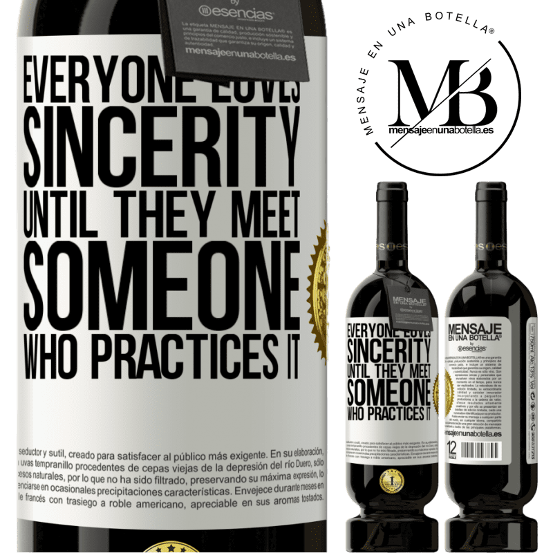 29,95 € Free Shipping | Red Wine Premium Edition MBS® Reserva Everyone loves sincerity. Until they meet someone who practices it White Label. Customizable label Reserva 12 Months Harvest 2014 Tempranillo