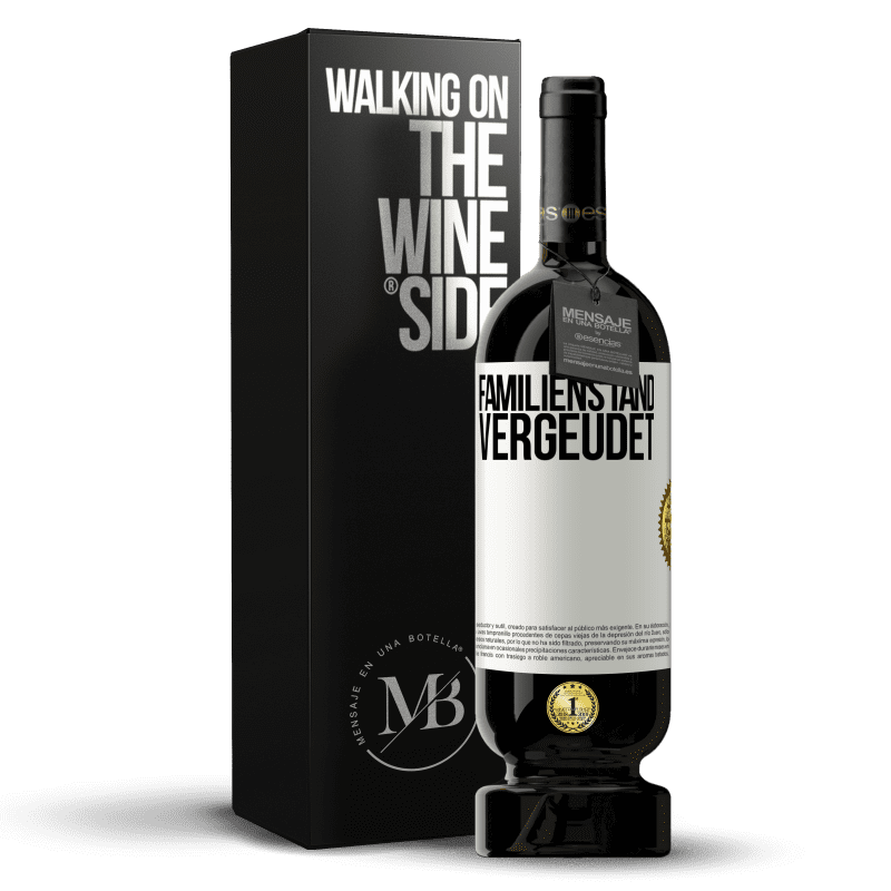 49,95 € Kostenloser Versand | Rotwein Premium Ausgabe MBS® Reserve Familienstand: vergeudet Weißes Etikett. Anpassbares Etikett Reserve 12 Monate Ernte 2016 Tempranillo