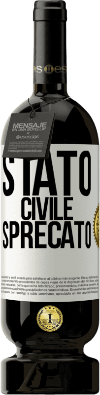 49,95 € Spedizione Gratuita | Vino rosso Edizione Premium MBS® Riserva Stato civile: sprecato Etichetta Bianca. Etichetta personalizzabile Riserva 12 Mesi Raccogliere 2016 Tempranillo