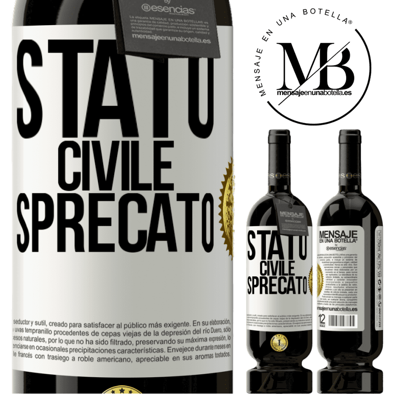 49,95 € Spedizione Gratuita | Vino rosso Edizione Premium MBS® Riserva Stato civile: sprecato Etichetta Bianca. Etichetta personalizzabile Riserva 12 Mesi Raccogliere 2014 Tempranillo