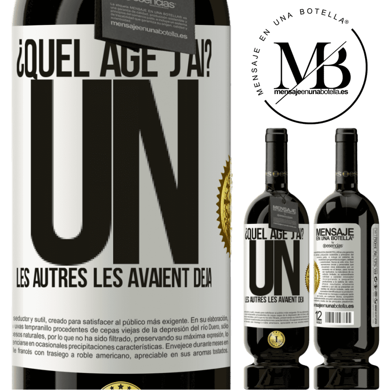 49,95 € Envoi gratuit | Vin rouge Édition Premium MBS® Réserve Quel âge j'ai? J'ai UN an. Les autres je les avait déjà Étiquette Blanche. Étiquette personnalisable Réserve 12 Mois Récolte 2015 Tempranillo