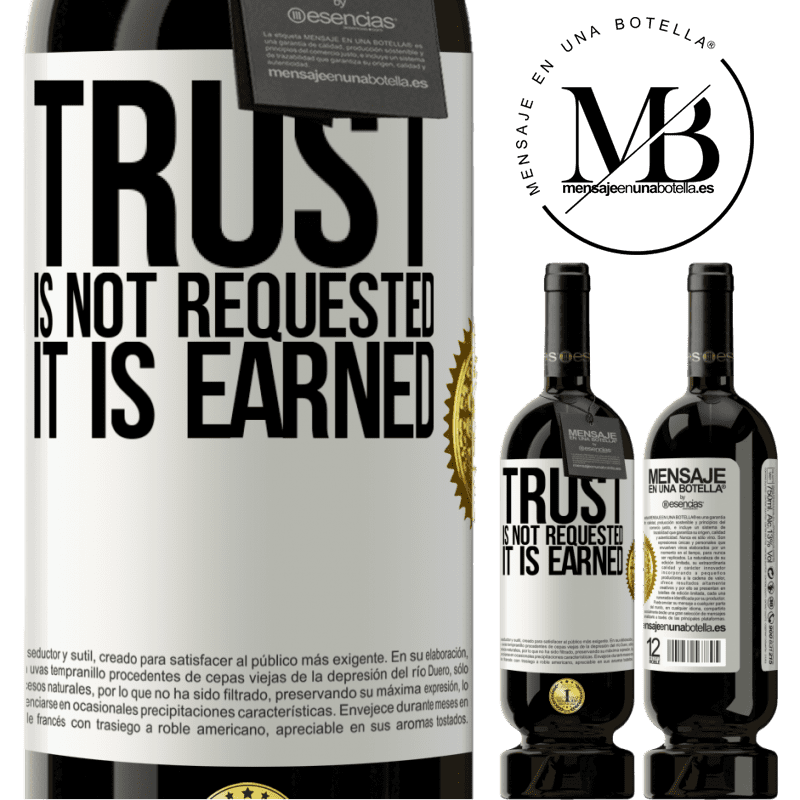 29,95 € Free Shipping | Red Wine Premium Edition MBS® Reserva Trust is not requested, it is earned White Label. Customizable label Reserva 12 Months Harvest 2014 Tempranillo