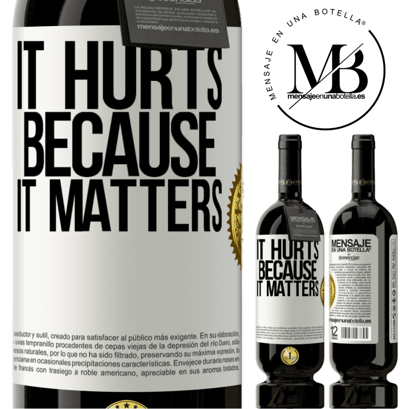 29,95 € Free Shipping | Red Wine Premium Edition MBS® Reserva It hurts because it matters White Label. Customizable label Reserva 12 Months Harvest 2014 Tempranillo