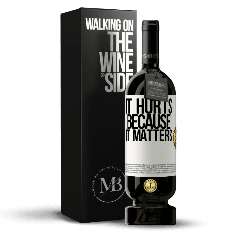 49,95 € Free Shipping | Red Wine Premium Edition MBS® Reserve It hurts because it matters White Label. Customizable label Reserve 12 Months Harvest 2014 Tempranillo