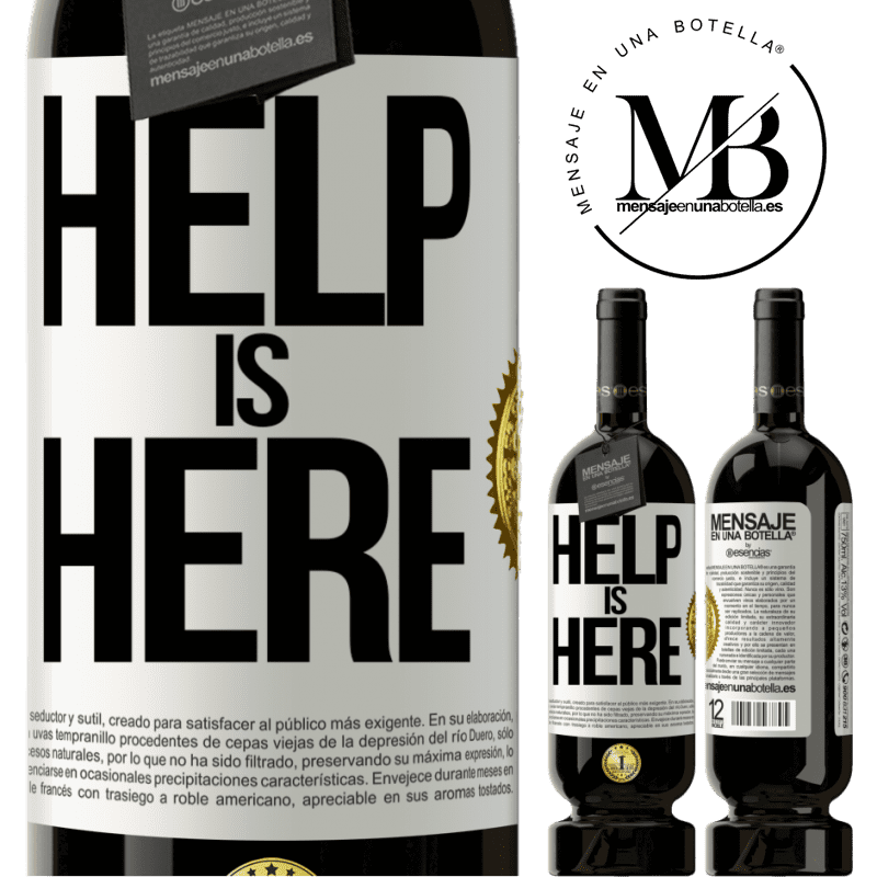 49,95 € Free Shipping | Red Wine Premium Edition MBS® Reserve Help is Here White Label. Customizable label Reserve 12 Months Harvest 2015 Tempranillo