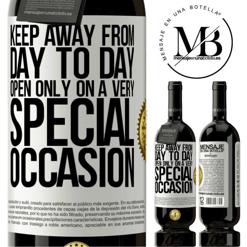 49,95 € Free Shipping | Red Wine Premium Edition MBS® Reserve Keep away from day to day. Open only on a very special occasion White Label. Customizable label Reserve 12 Months Harvest 2015 Tempranillo