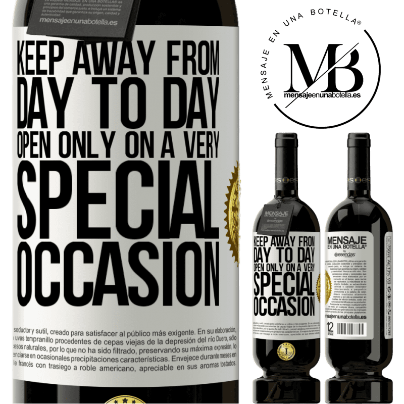 29,95 € Free Shipping | Red Wine Premium Edition MBS® Reserva Keep away from day to day. Open only on a very special occasion White Label. Customizable label Reserva 12 Months Harvest 2014 Tempranillo