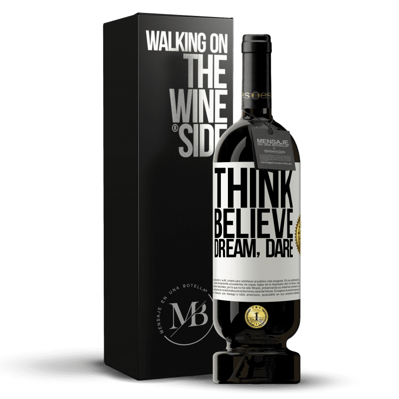 49,95 € Free Shipping | Red Wine Premium Edition MBS® Reserve Think believe dream dare White Label. Customizable label Reserve 12 Months Harvest 2015 Tempranillo