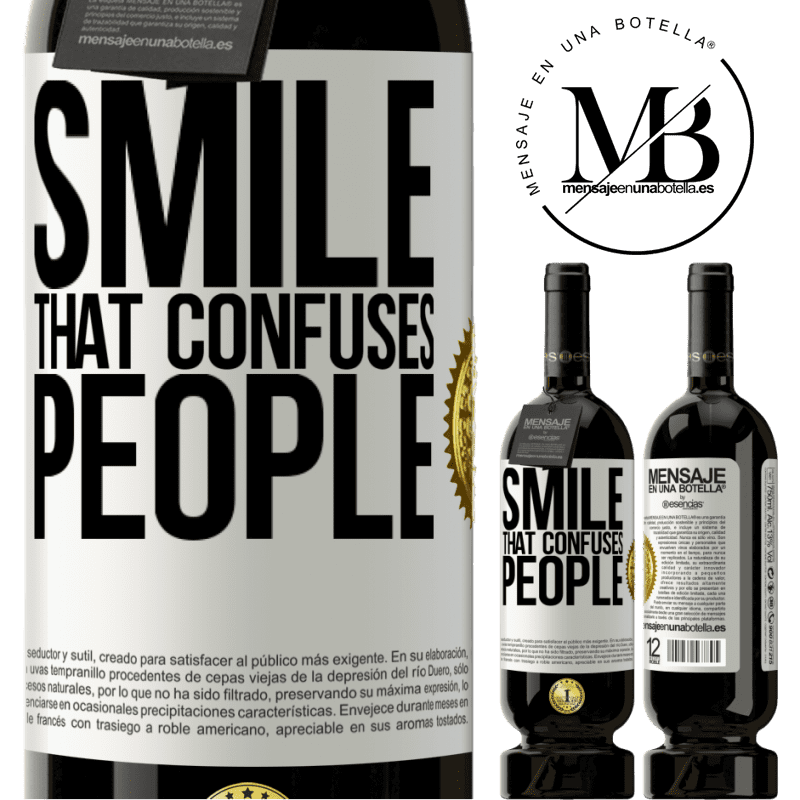 29,95 € Free Shipping | Red Wine Premium Edition MBS® Reserva Smile, that confuses people White Label. Customizable label Reserva 12 Months Harvest 2014 Tempranillo
