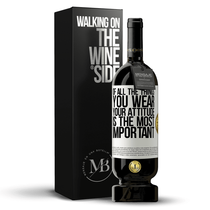 49,95 € Free Shipping | Red Wine Premium Edition MBS® Reserve Of all the things you wear, your attitude is the most important White Label. Customizable label Reserve 12 Months Harvest 2016 Tempranillo