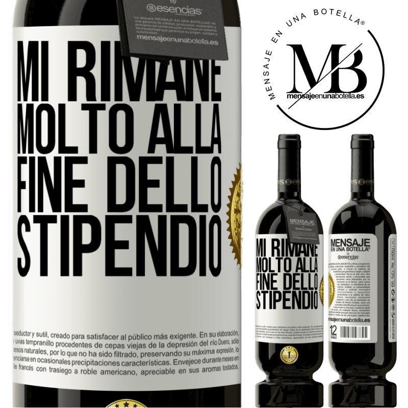 49,95 € Spedizione Gratuita | Vino rosso Edizione Premium MBS® Riserva Mi rimane molto alla fine dello stipendio Etichetta Bianca. Etichetta personalizzabile Riserva 12 Mesi Raccogliere 2016 Tempranillo