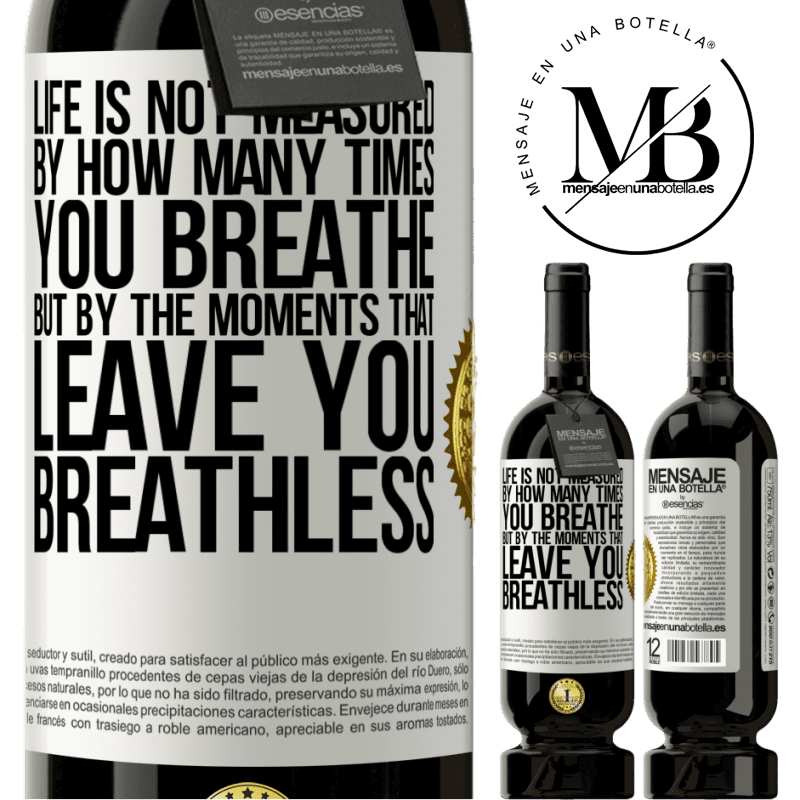 29,95 € Free Shipping | Red Wine Premium Edition MBS® Reserva Life is not measured by how many times you breathe but by the moments that leave you breathless White Label. Customizable label Reserva 12 Months Harvest 2014 Tempranillo