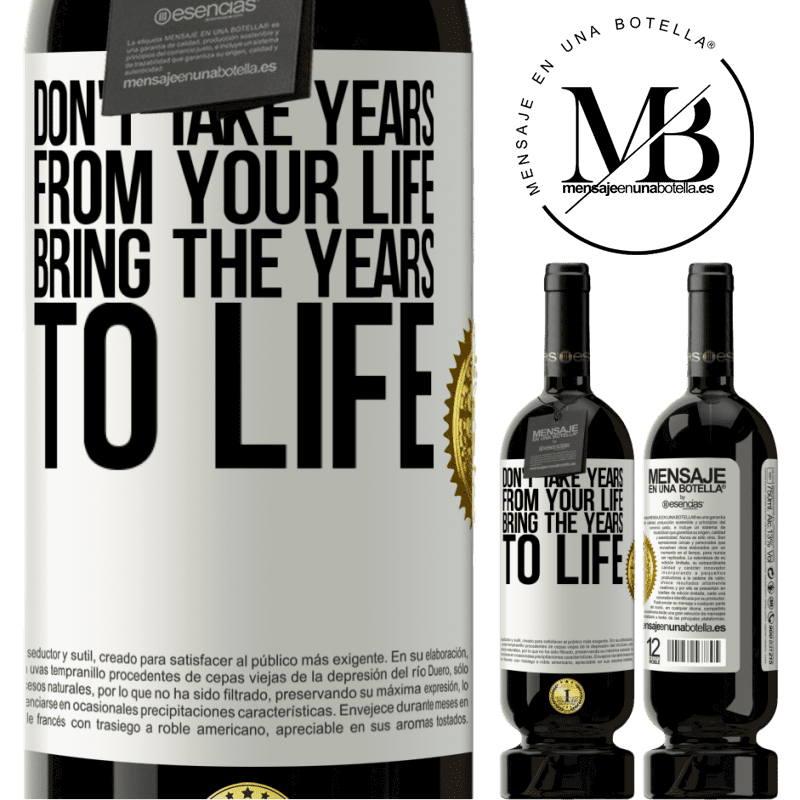 29,95 € Free Shipping | Red Wine Premium Edition MBS® Reserva Don't take years from your life, bring the years to life White Label. Customizable label Reserva 12 Months Harvest 2014 Tempranillo