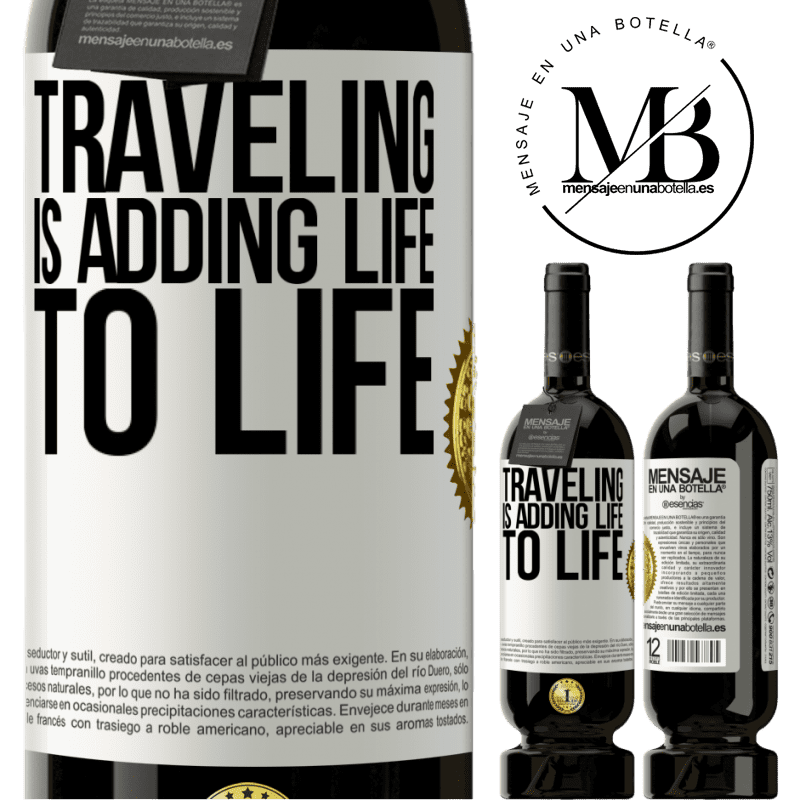 29,95 € Free Shipping | Red Wine Premium Edition MBS® Reserva Traveling is adding life to life White Label. Customizable label Reserva 12 Months Harvest 2014 Tempranillo