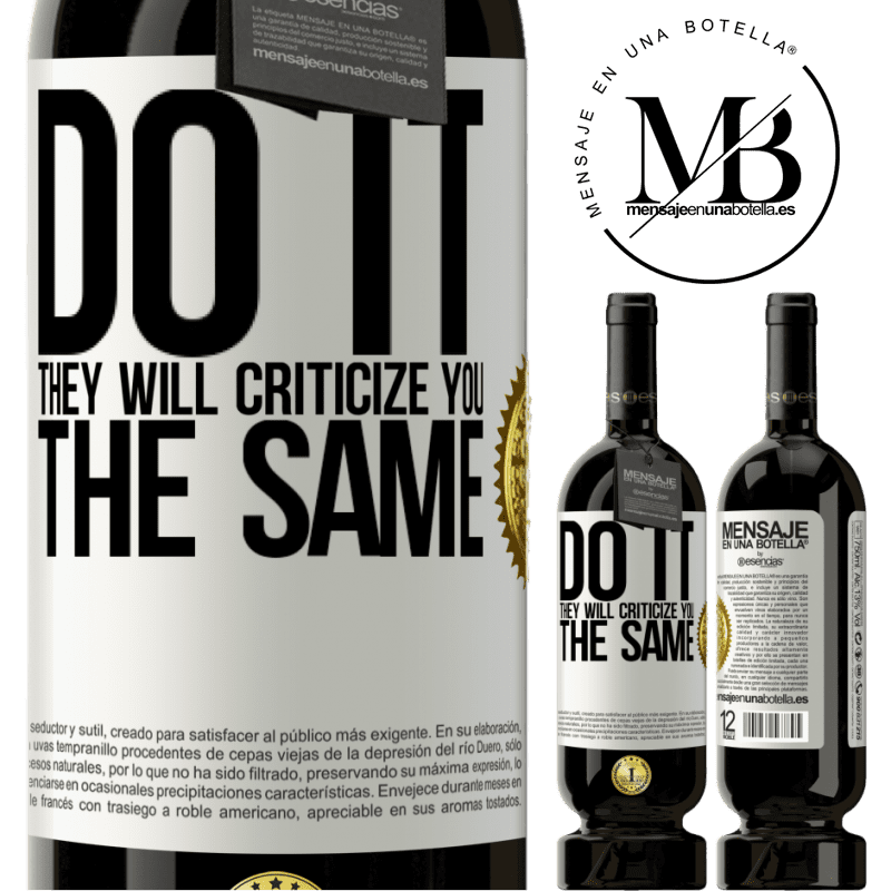 29,95 € Free Shipping | Red Wine Premium Edition MBS® Reserva DO IT. They will criticize you the same White Label. Customizable label Reserva 12 Months Harvest 2014 Tempranillo