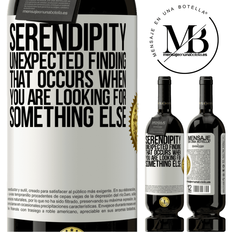 29,95 € Free Shipping | Red Wine Premium Edition MBS® Reserva Serendipity Unexpected finding that occurs when you are looking for something else White Label. Customizable label Reserva 12 Months Harvest 2014 Tempranillo