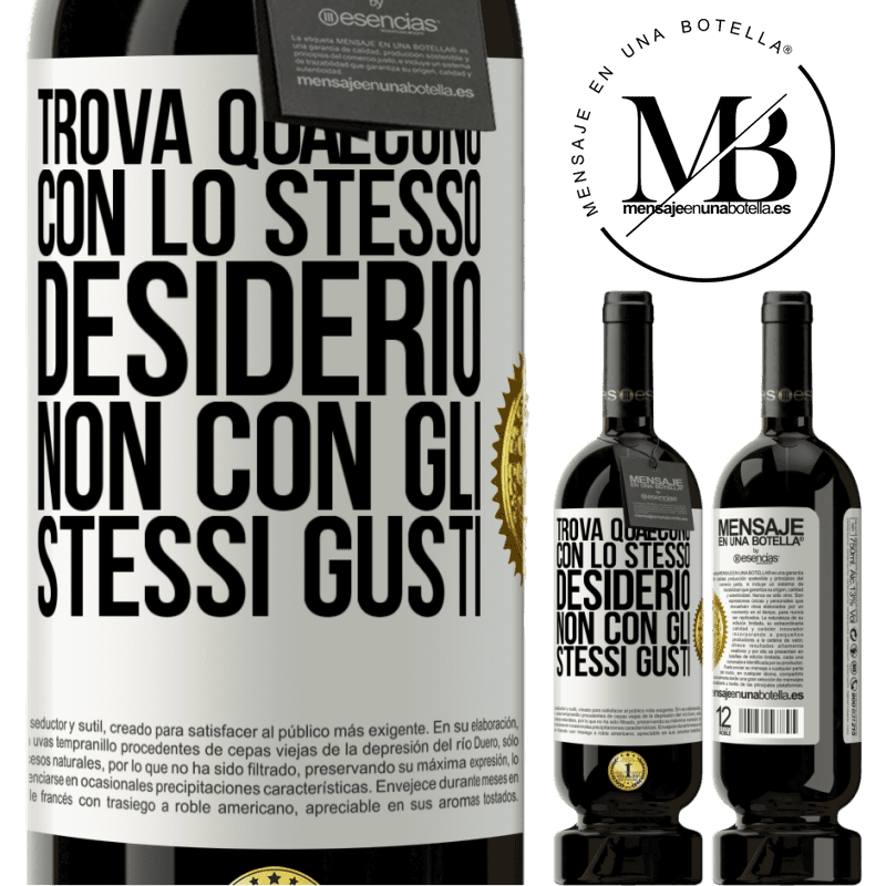 49,95 € Spedizione Gratuita | Vino rosso Edizione Premium MBS® Riserva Trova qualcuno con lo stesso desiderio, non con gli stessi gusti Etichetta Bianca. Etichetta personalizzabile Riserva 12 Mesi Raccogliere 2015 Tempranillo