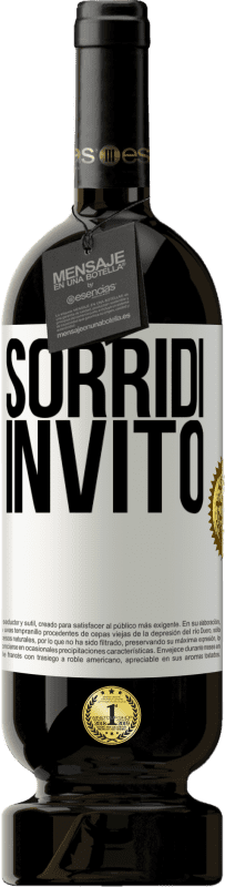 Spedizione Gratuita | Vino rosso Edizione Premium MBS® Riserva Sorridi, invito Etichetta Bianca. Etichetta personalizzabile Riserva 12 Mesi Raccogliere 2014 Tempranillo