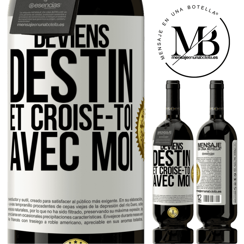 49,95 € Envoi gratuit | Vin rouge Édition Premium MBS® Réserve Deviens destin et croise-toi avec moi Étiquette Blanche. Étiquette personnalisable Réserve 12 Mois Récolte 2016 Tempranillo