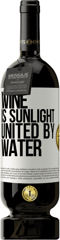 49,95 € | Red Wine Premium Edition MBS® Reserve Wine is sunlight, united by water White Label. Customizable label Reserve 12 Months Harvest 2015 Tempranillo