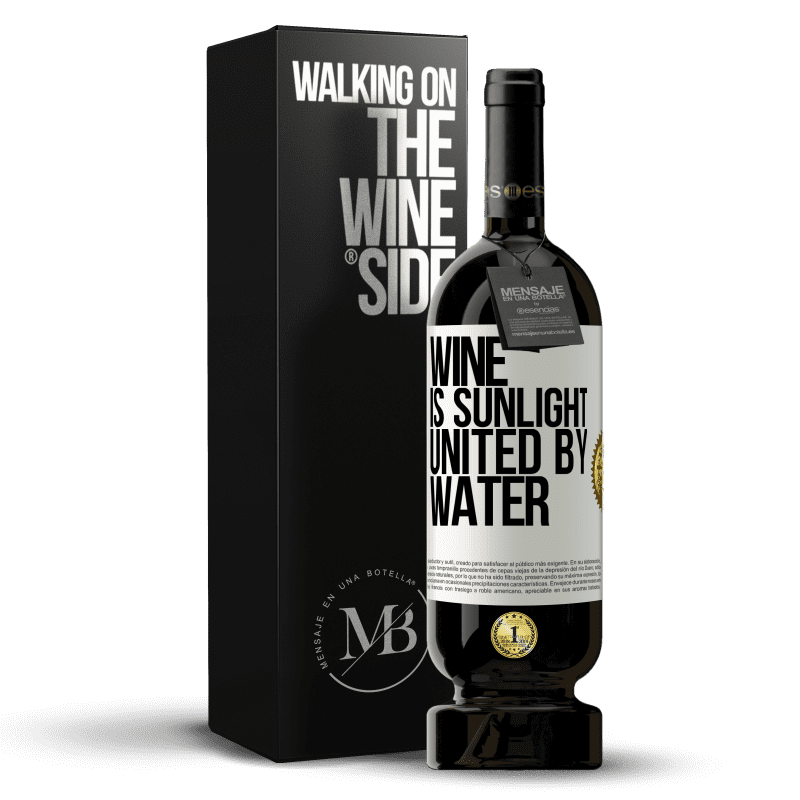 49,95 € Free Shipping | Red Wine Premium Edition MBS® Reserve Wine is sunlight, united by water White Label. Customizable label Reserve 12 Months Harvest 2015 Tempranillo