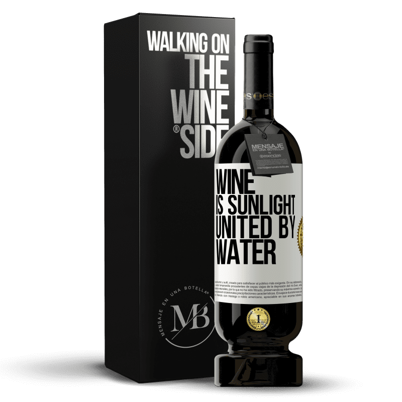 49,95 € Free Shipping | Red Wine Premium Edition MBS® Reserve Wine is sunlight, united by water White Label. Customizable label Reserve 12 Months Harvest 2016 Tempranillo