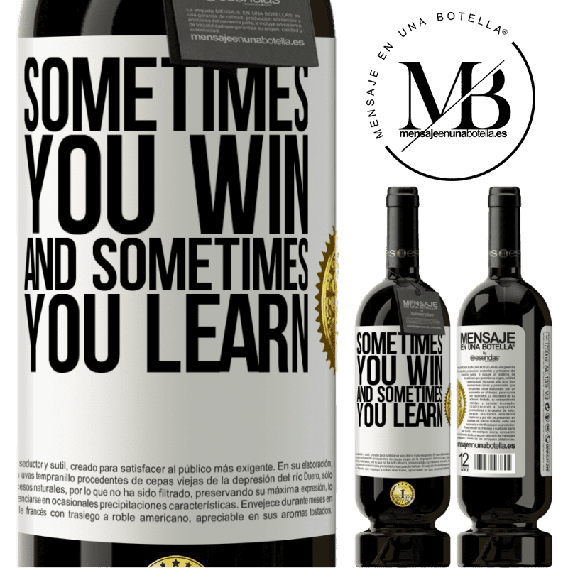 29,95 € Free Shipping | Red Wine Premium Edition MBS® Reserva Sometimes you win, and sometimes you learn White Label. Customizable label Reserva 12 Months Harvest 2014 Tempranillo
