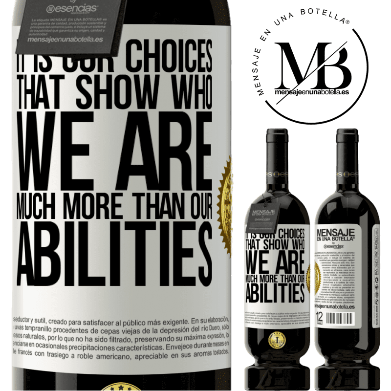 49,95 € Free Shipping | Red Wine Premium Edition MBS® Reserve It is our choices that show who we are, much more than our abilities White Label. Customizable label Reserve 12 Months Harvest 2014 Tempranillo