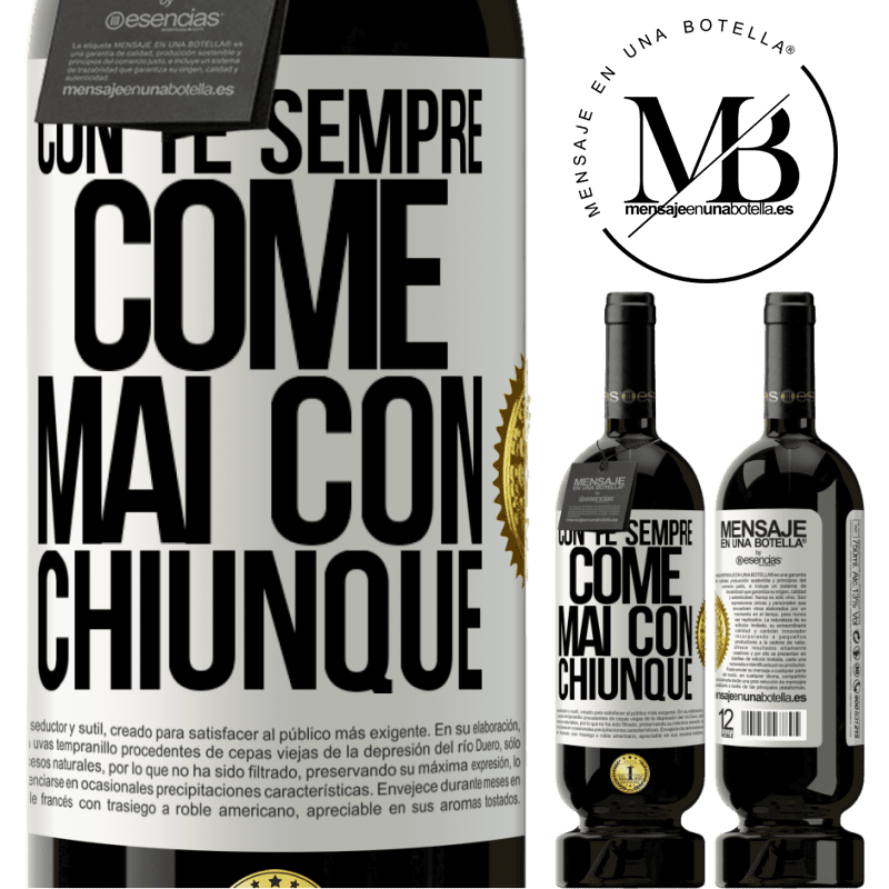 49,95 € Spedizione Gratuita | Vino rosso Edizione Premium MBS® Riserva Con te sempre come mai con chiunque Etichetta Bianca. Etichetta personalizzabile Riserva 12 Mesi Raccogliere 2016 Tempranillo