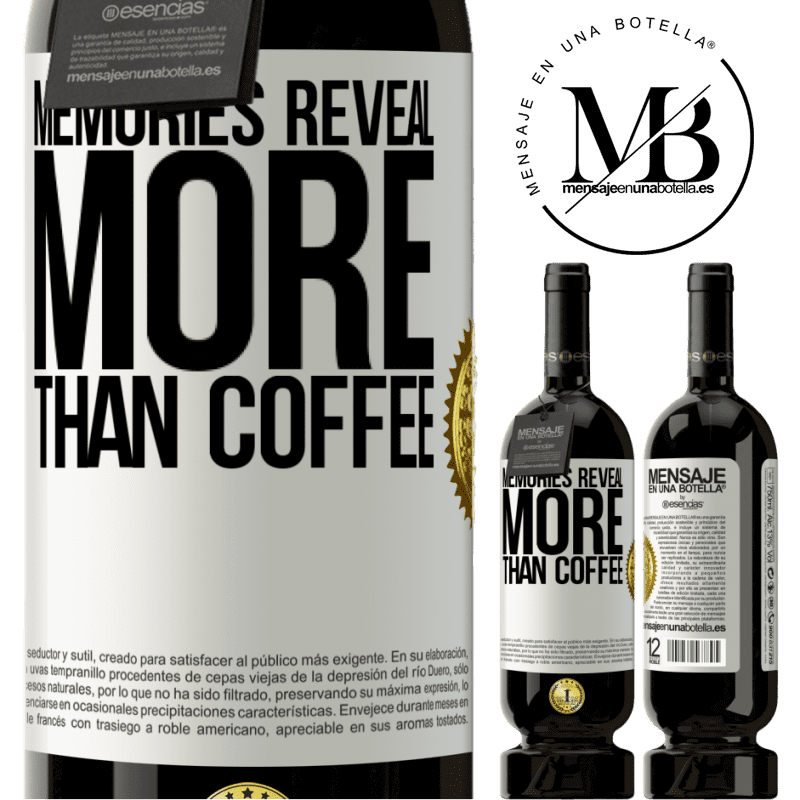 29,95 € Free Shipping | Red Wine Premium Edition MBS® Reserva Memories reveal more than coffee White Label. Customizable label Reserva 12 Months Harvest 2014 Tempranillo