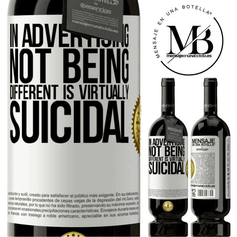 29,95 € Free Shipping | Red Wine Premium Edition MBS® Reserva In advertising, not being different is virtually suicidal White Label. Customizable label Reserva 12 Months Harvest 2014 Tempranillo