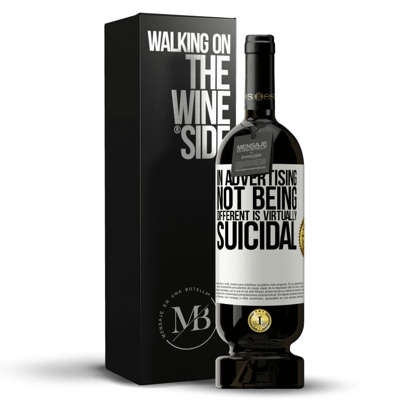 49,95 € Free Shipping | Red Wine Premium Edition MBS® Reserve In advertising, not being different is virtually suicidal White Label. Customizable label Reserve 12 Months Harvest 2014 Tempranillo