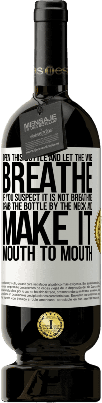 49,95 € 免费送货 | 红酒 高级版 MBS® 预订 打开这个瓶子，让葡萄酒呼吸。如果您怀疑自己没有呼吸，请抓住脖子抓住瓶子，使其口对口 白标. 可自定义的标签 预订 12 个月 收成 2016 Tempranillo