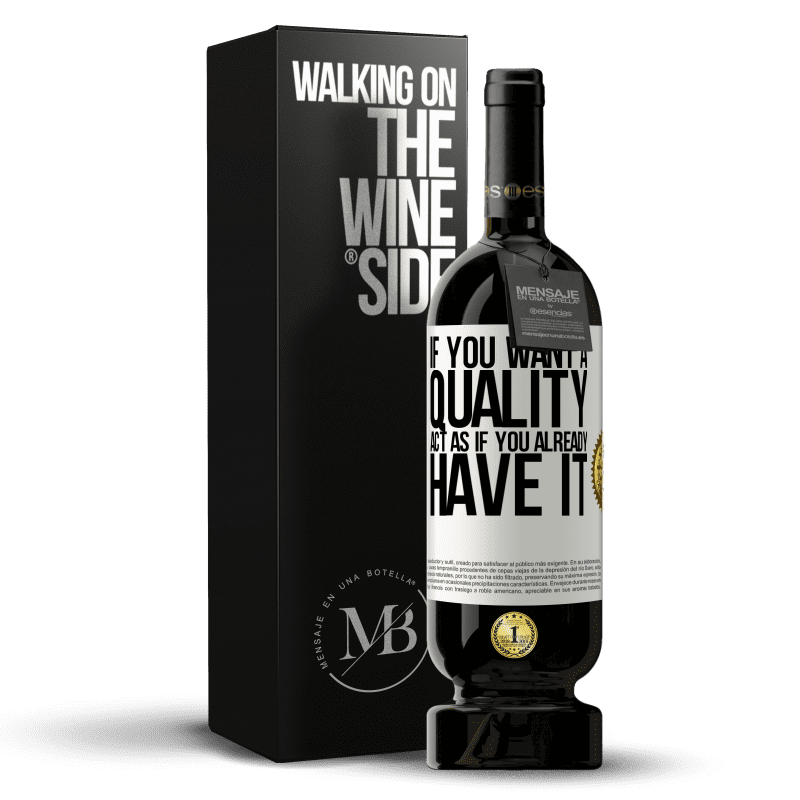 49,95 € Free Shipping | Red Wine Premium Edition MBS® Reserve If you want a quality, act as if you already had it White Label. Customizable label Reserve 12 Months Harvest 2014 Tempranillo